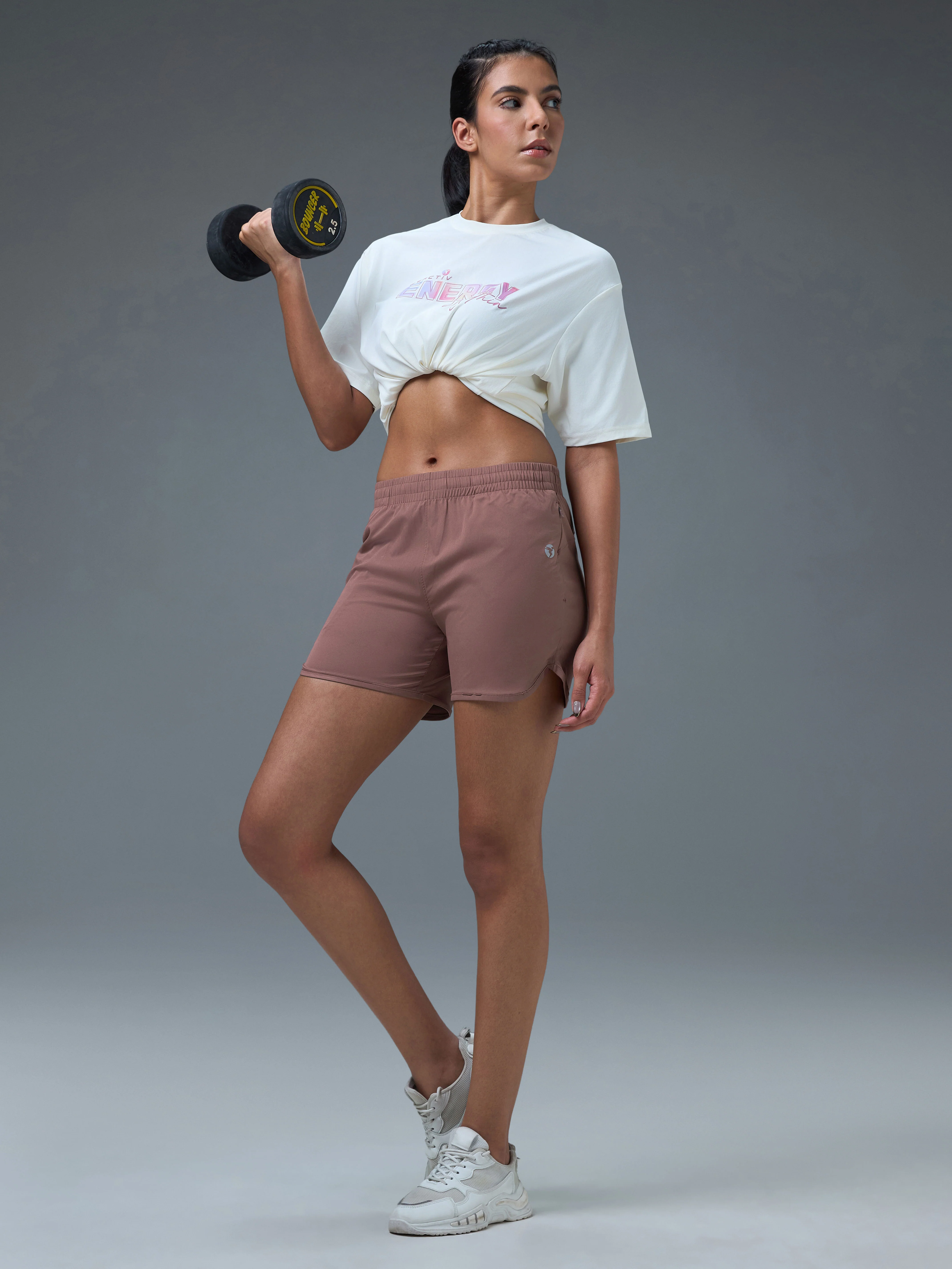 Women Solid Regular Fit Shorts with TS FLEXI - Image 5
