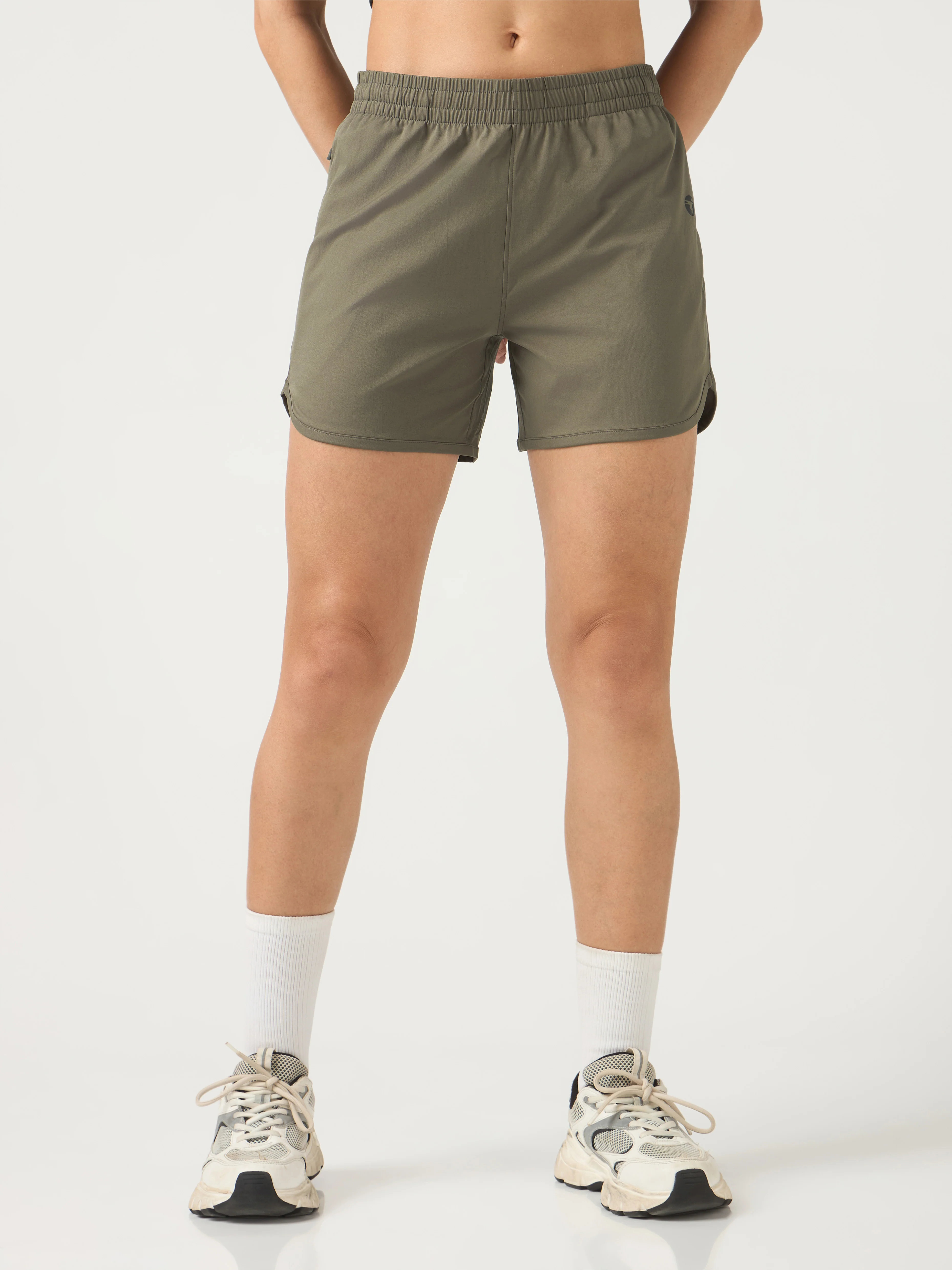 Women Solid Regular Fit Shorts with TS FLEXI - Image 2