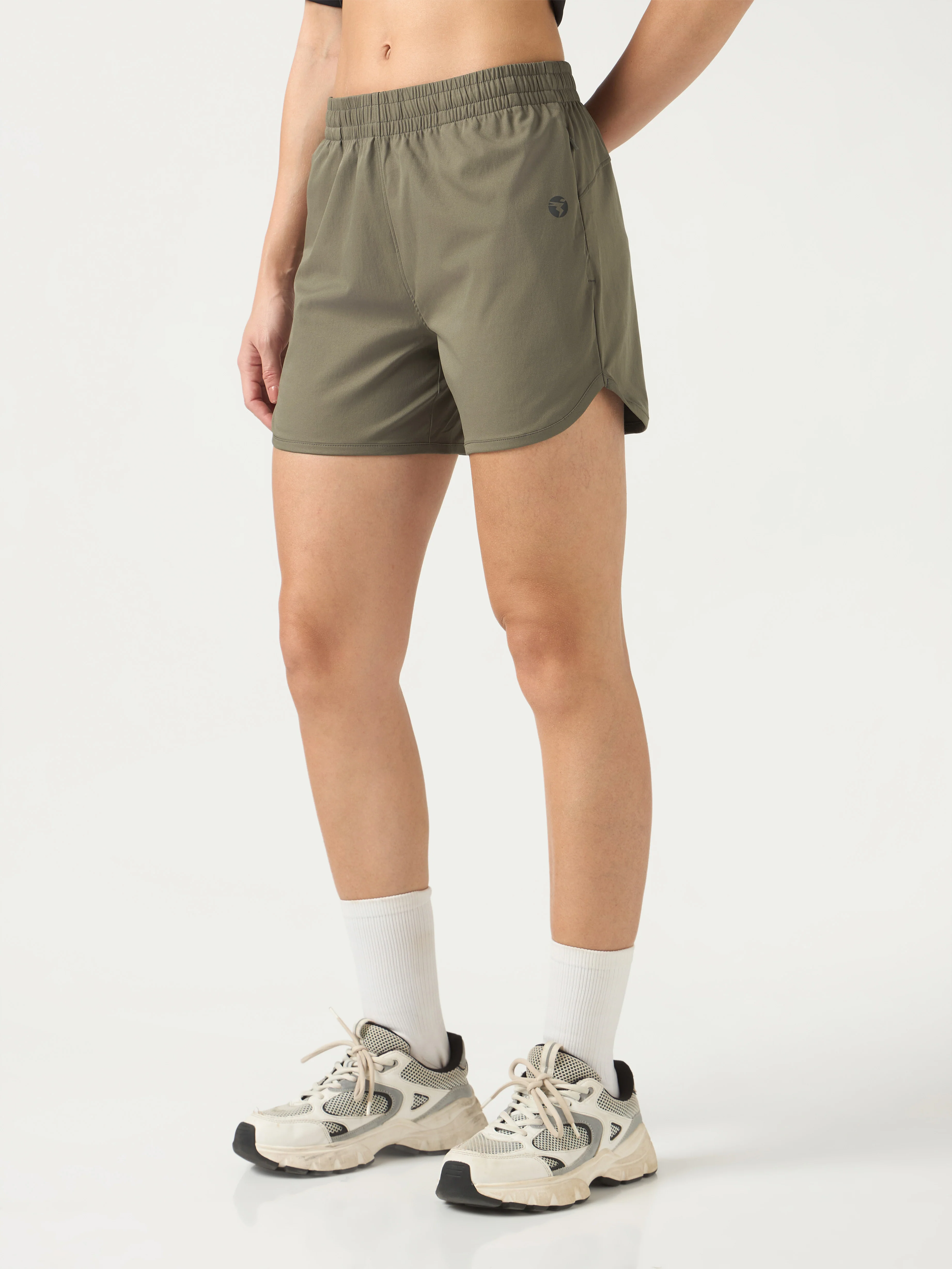 Women Solid Regular Fit Shorts with TS FLEXI - Image 4