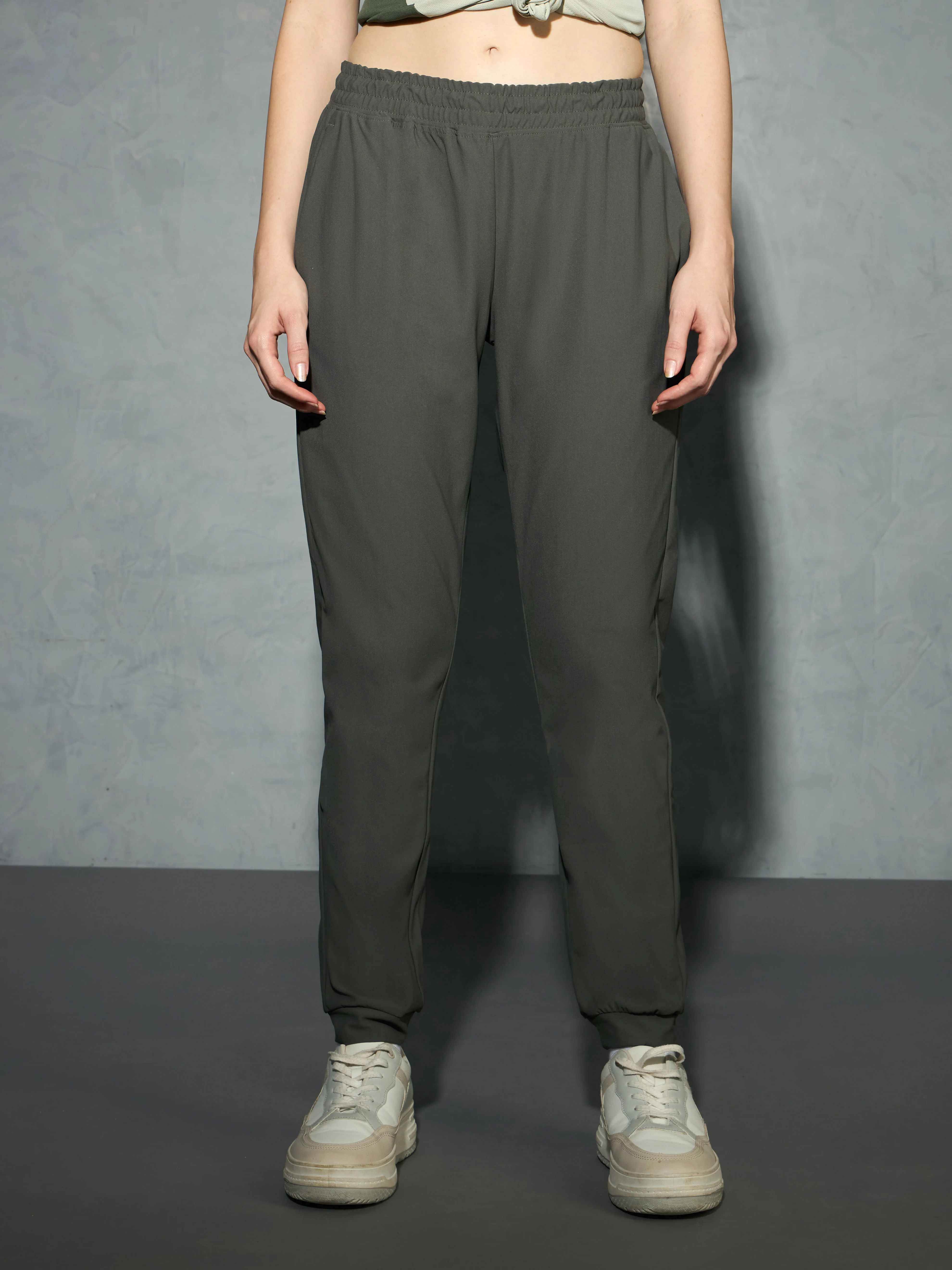 Women Solid Slim Fit Joggers with DURACOOL+ - Image 2