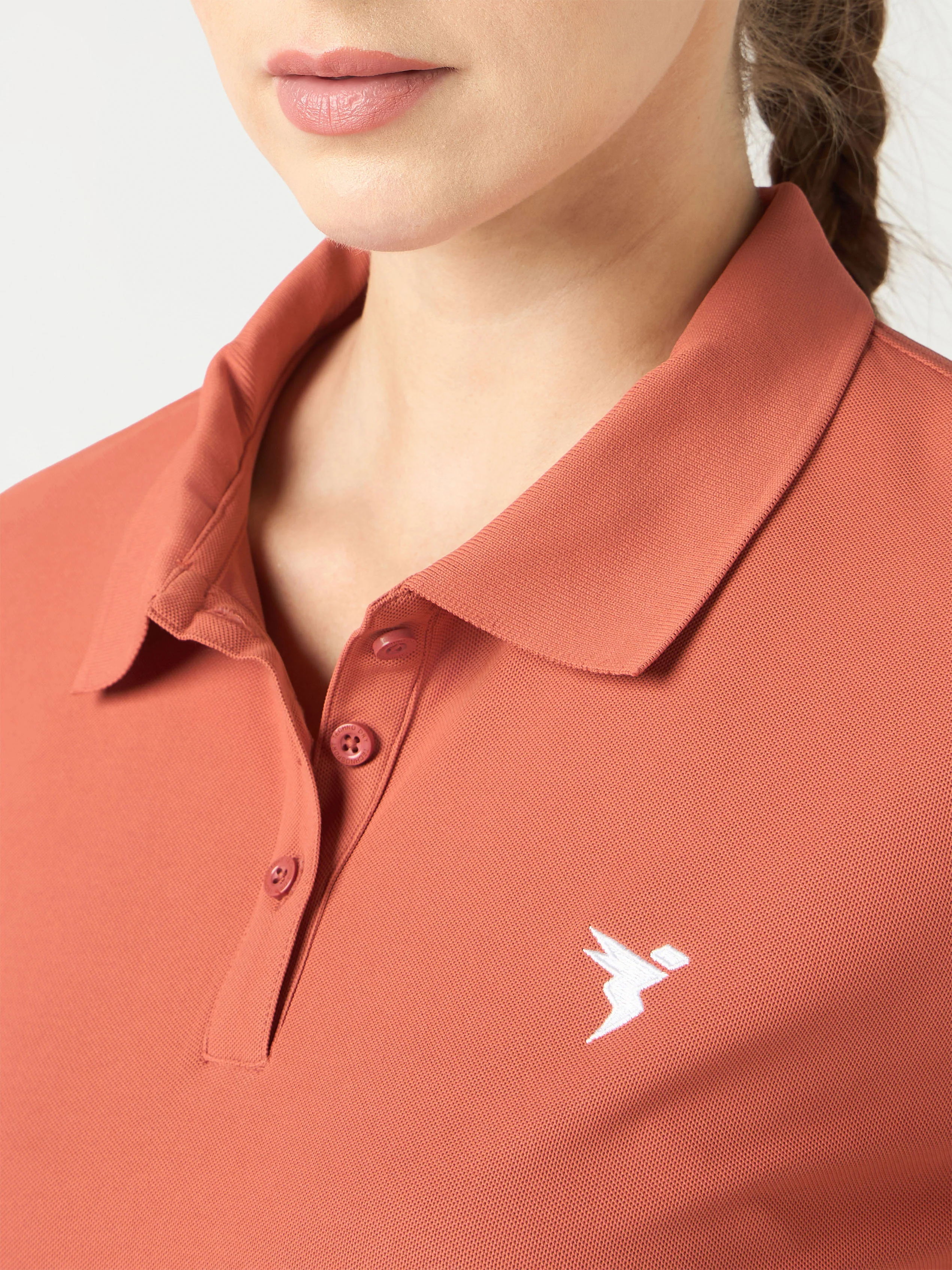 Women Solid Slim Fit Polo T-shirt with MATPIQ - Image 6
