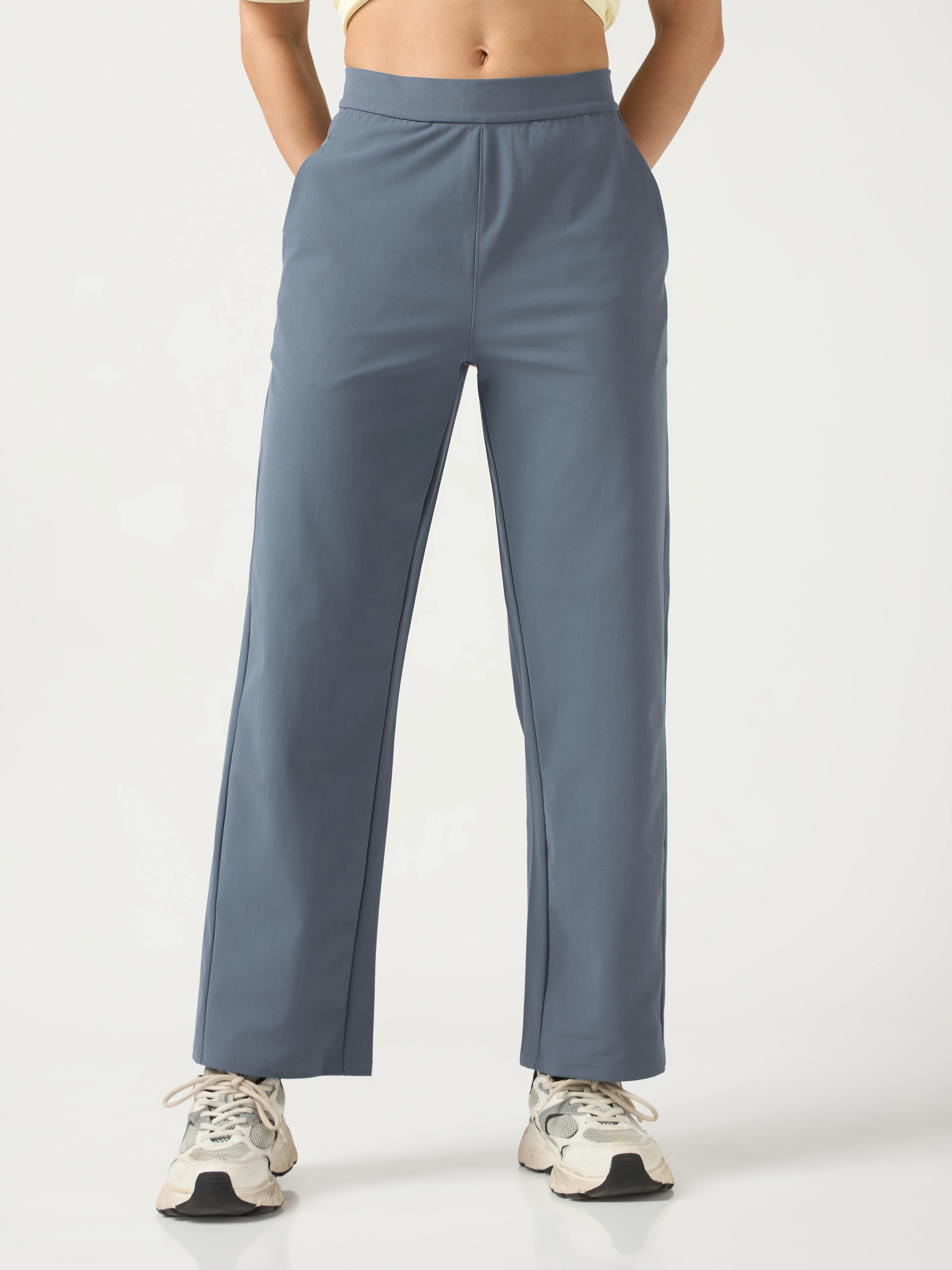 Women Straight Fit Trackpants with DURACOOL+ - Image 2