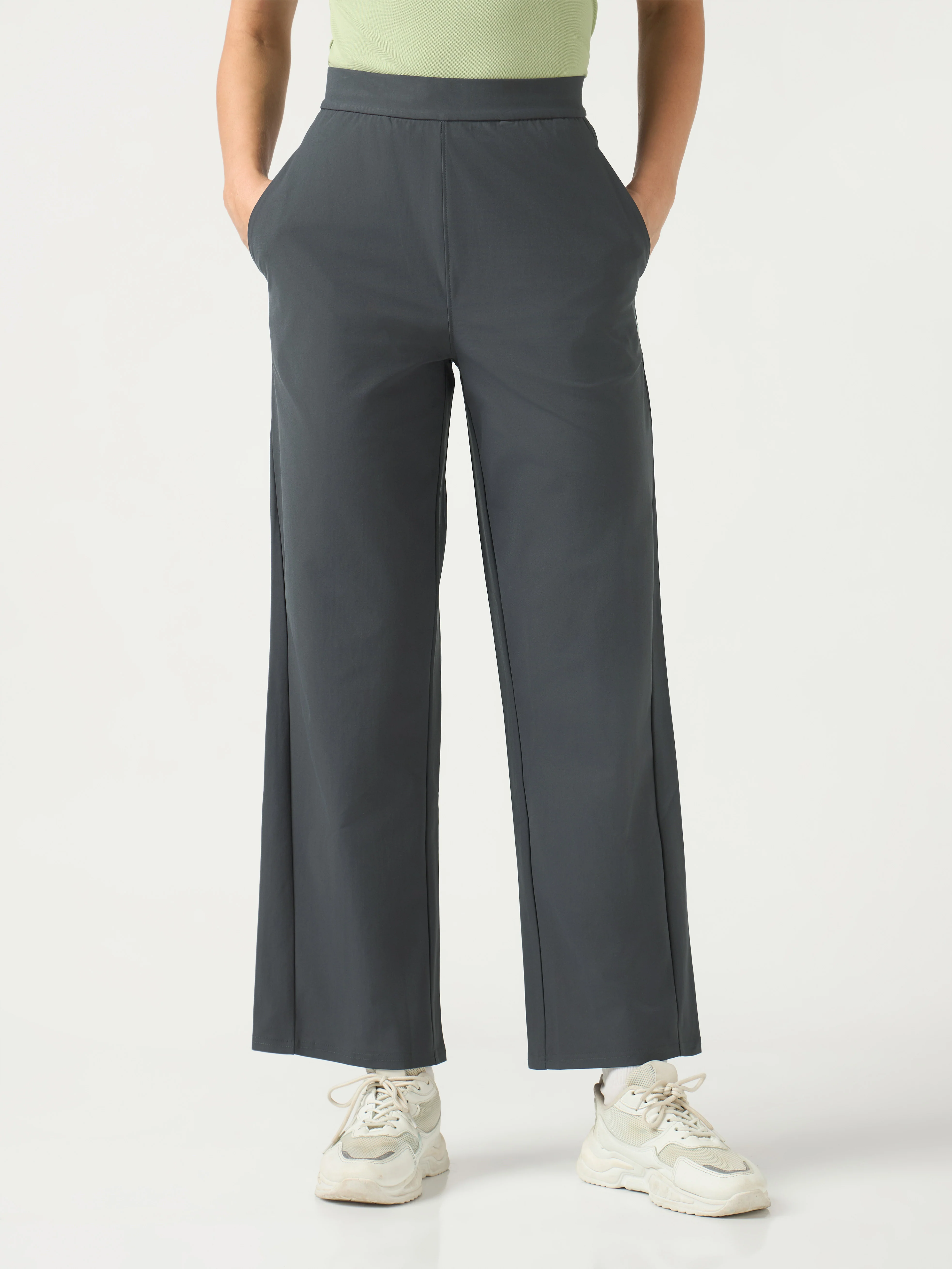 Women Straight Fit Trackpants with DURACOOL+ - Image 2