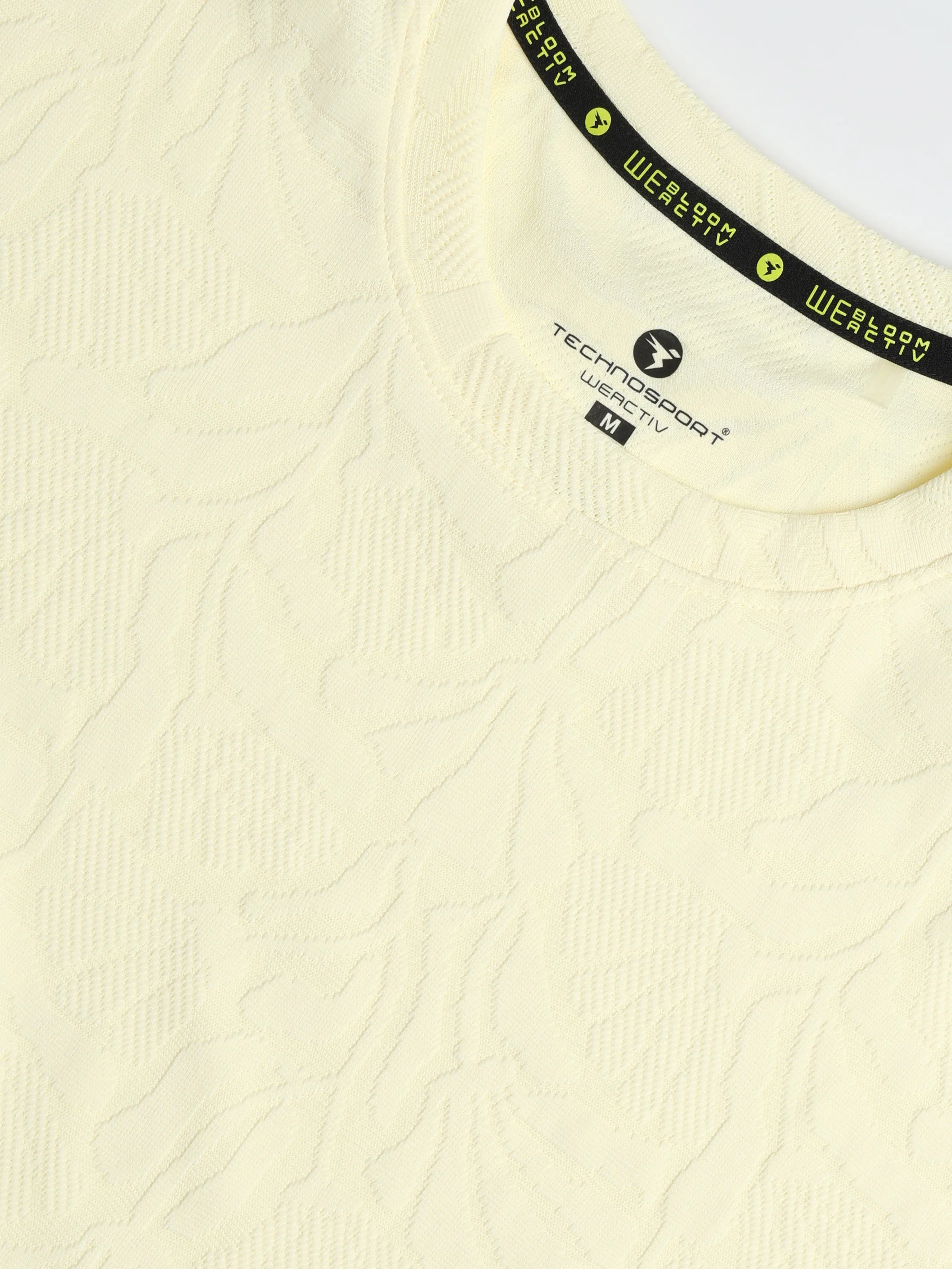 Women Textured Relaxed Fit Round Neck T-shirt with COTFLEX - Image 6