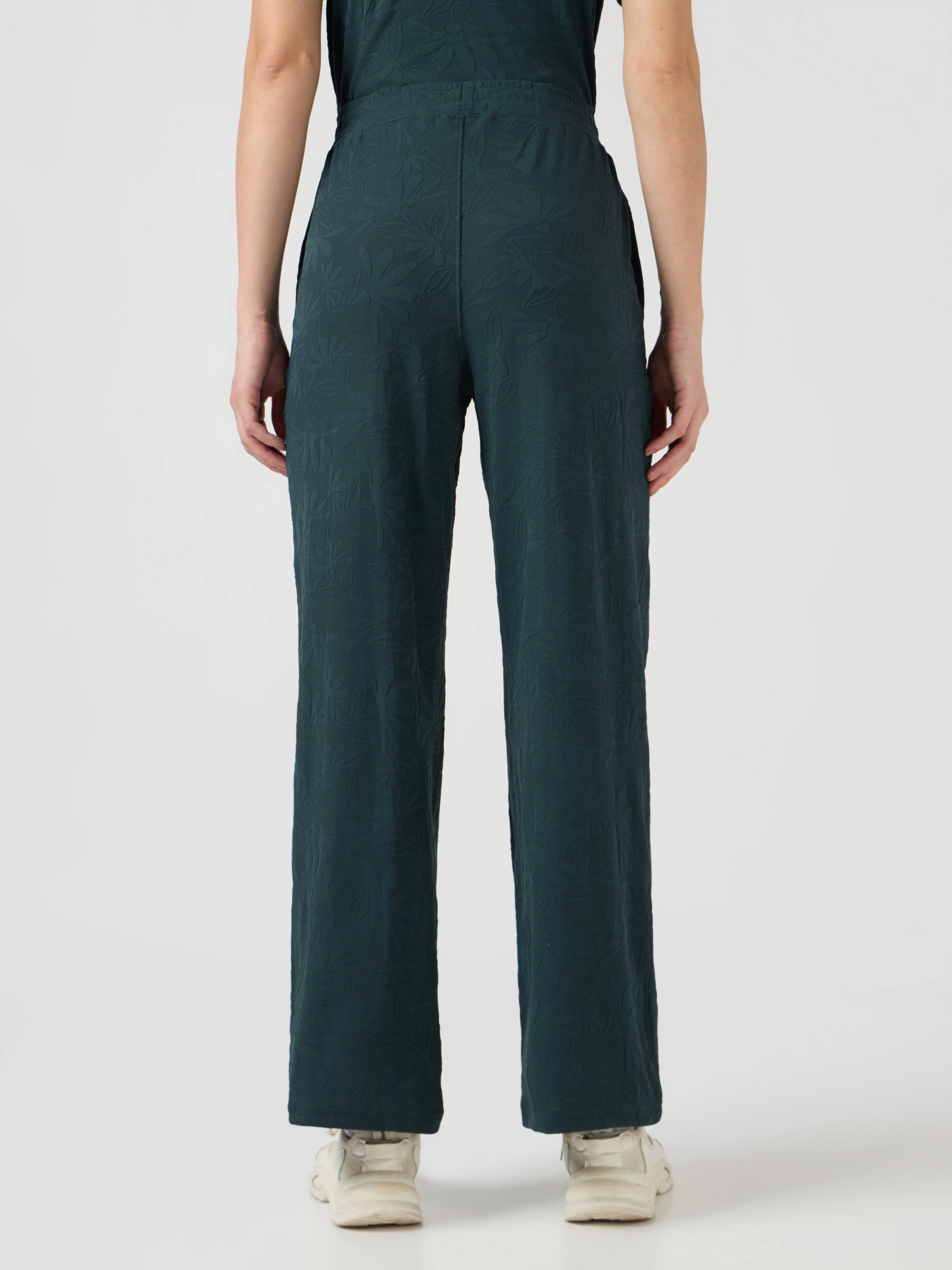 Women Textured Straight Fit Trackpants with COTFLEX - Image 3
