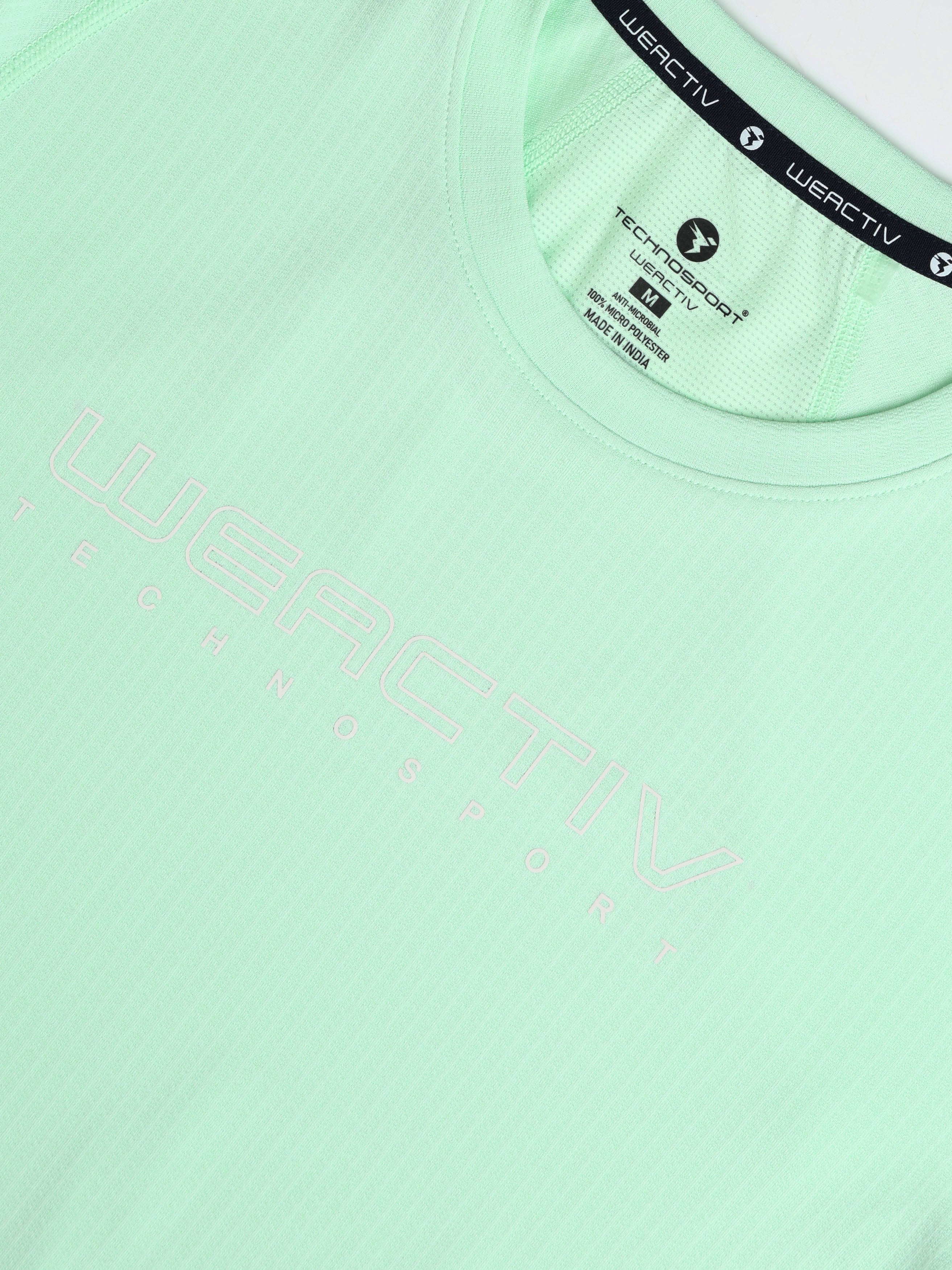 Women Typography Print Regular Fit Round Neck Sports Tee with TECHNOCOOL+ - Image 7